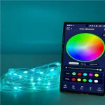 ریسه هوشمند RGB با ریموت کنترل و اتصال موبایل