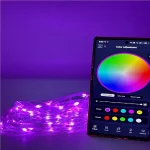 ریسه هوشمند RGB با ریموت کنترل و اتصال موبایل