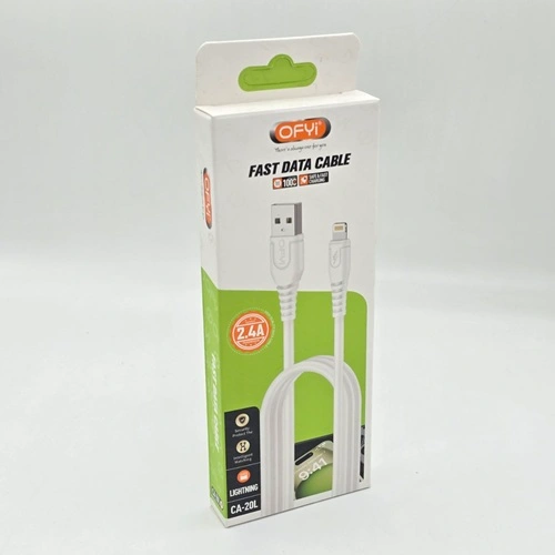 کابل شارژ آیفون مدل 20L متراژ ۱ متر انتقال جریان ۲.۴ امپر