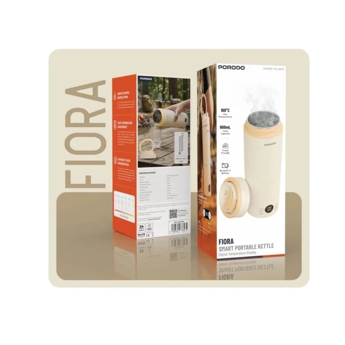 فلاسک و کتری برقی پرودو مدل FIORA کد PDSY619A