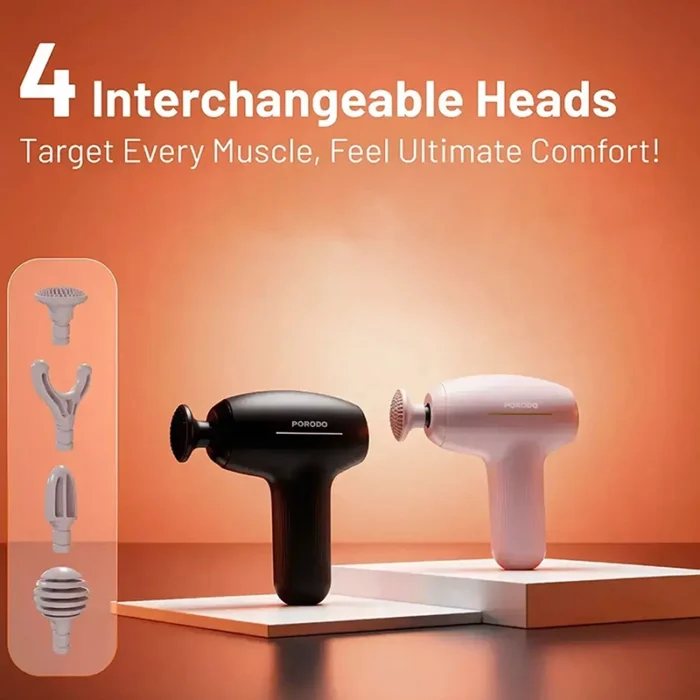 ماساژور تفنگی Porodo Lifestyle Mini Cordless مدل PDLFSTMG01BK