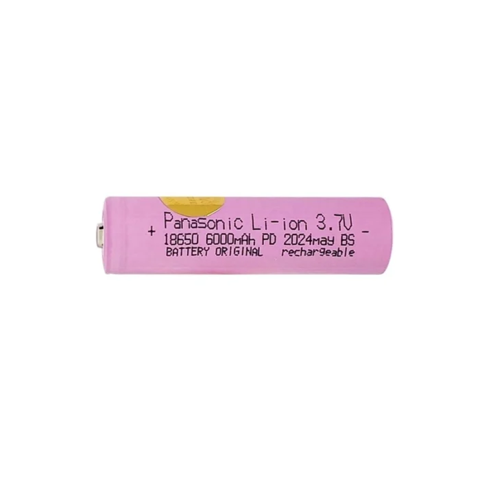 باتری لیتیوم یون 3.7v سایز 18650 6000mAh پاناسونیک Panasonic