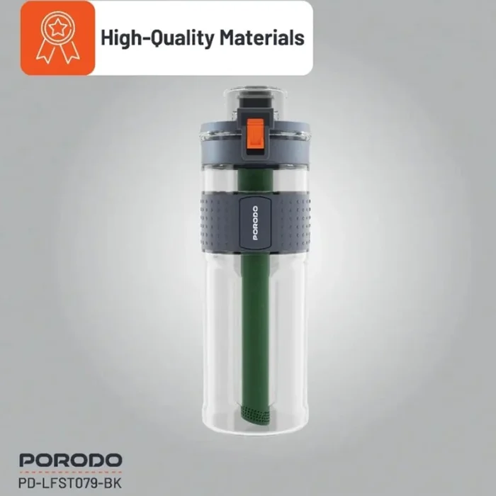 بطری آب تصفیه دار پرودو PORODO مدل PD-LFST079-BK دو مرحله ای